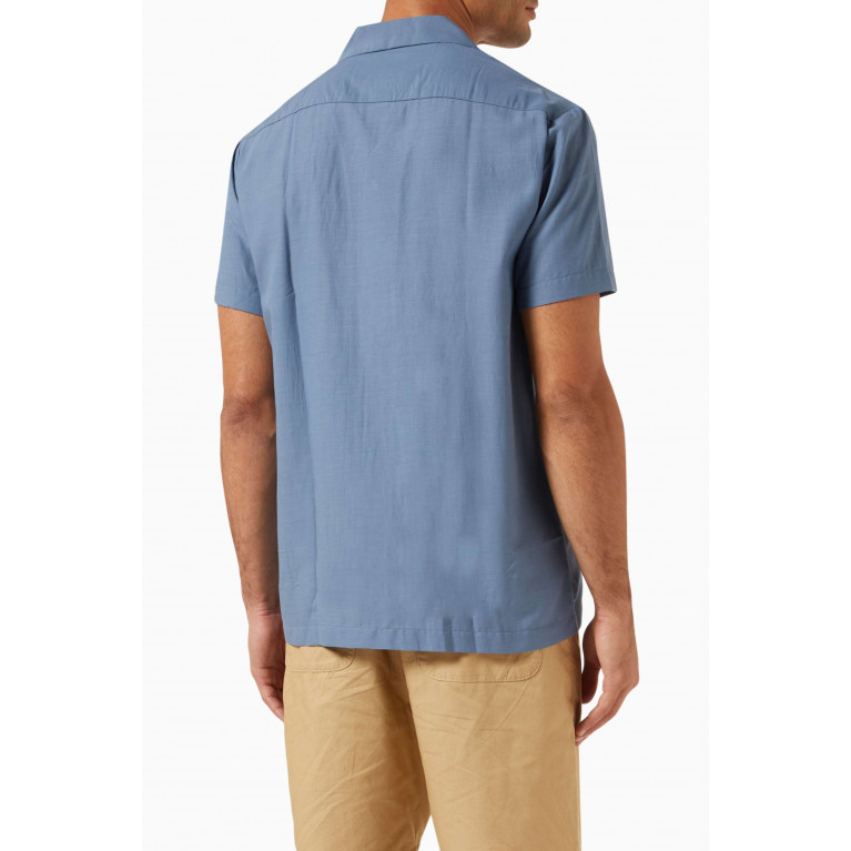 Selected Homme - Air Shirt in Organic Cotton-blend Blue