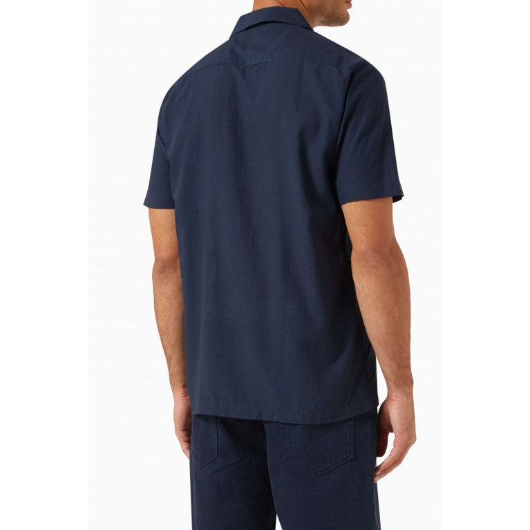 Selected Homme - Air Shirt in Organic Cotton-blend Blue
