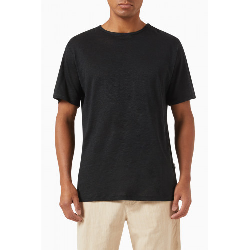 Selected Homme - Classic T-shirt in Linen Black