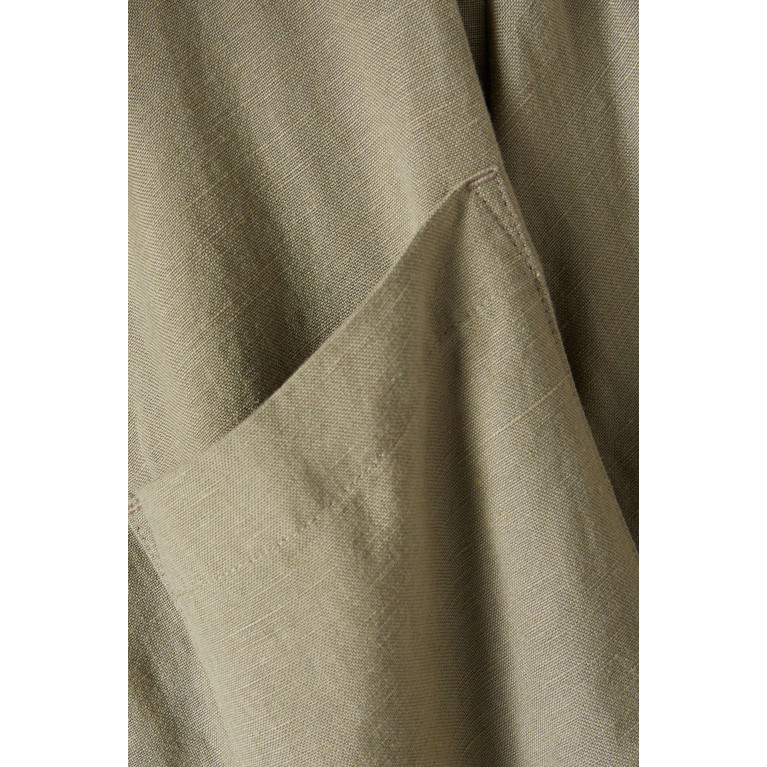 Selected Homme - Aaron Zip-up Overshirt in Linen-blend