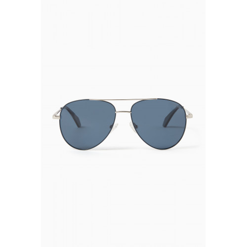 Roderer - James Aviator Sunglasses in Stainless Steel