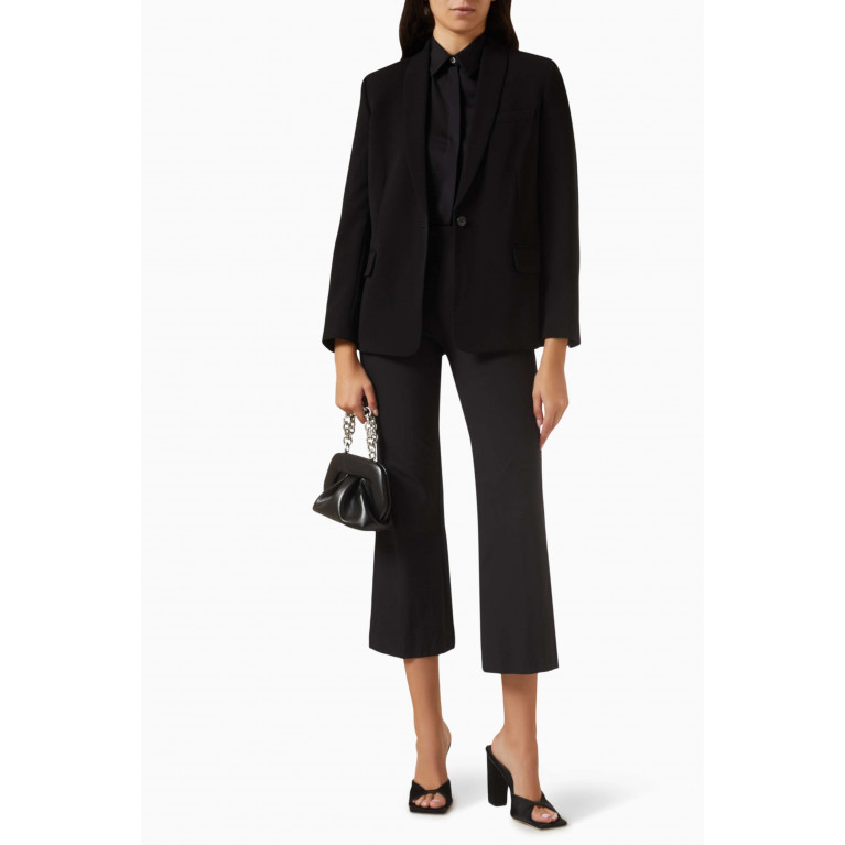 Theory - Classic Fitted Shirt in Silk Georgette Black