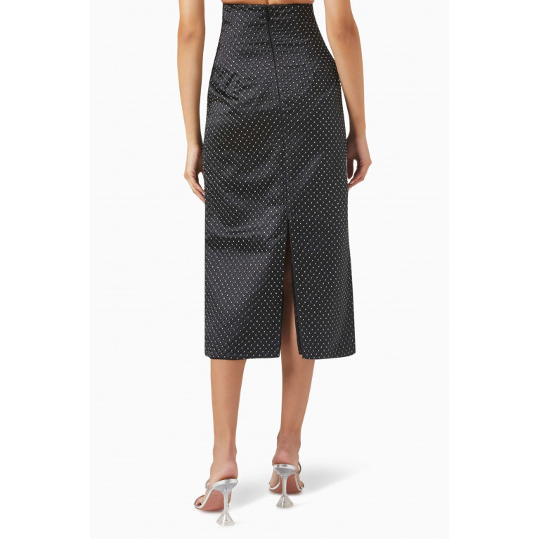 Nafsika Skourti - Crystal-embellished High-waist Midi Skirt
