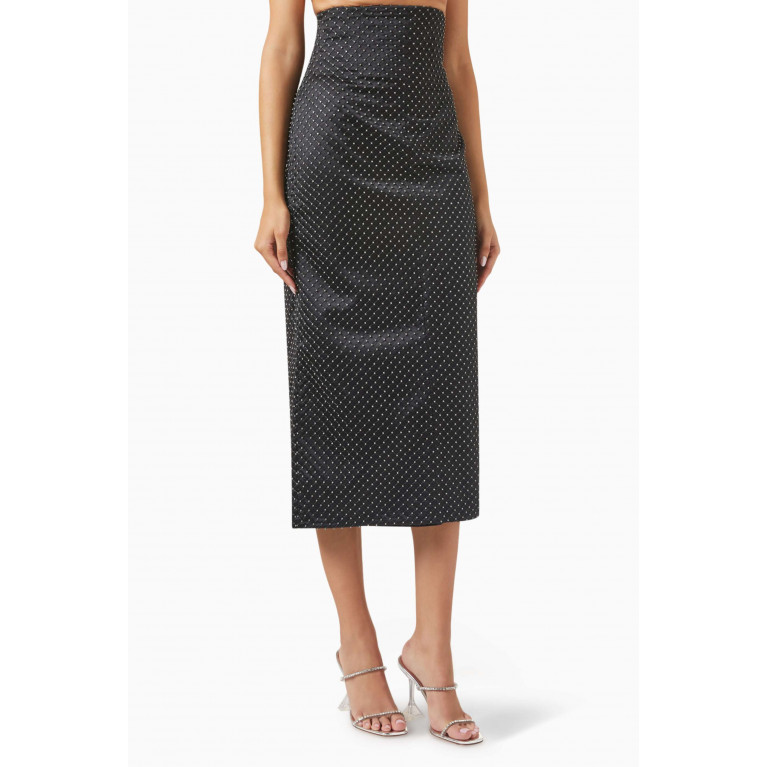 Nafsika Skourti - Crystal-embellished High-waist Midi Skirt