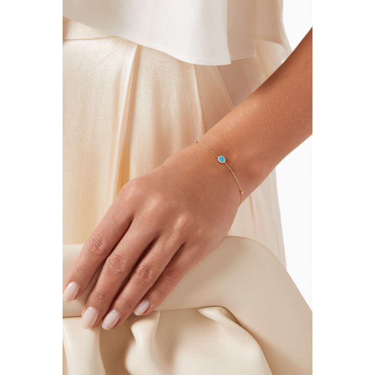M's Gems - Eve Turquoise Bracelet in 18kt Gold
