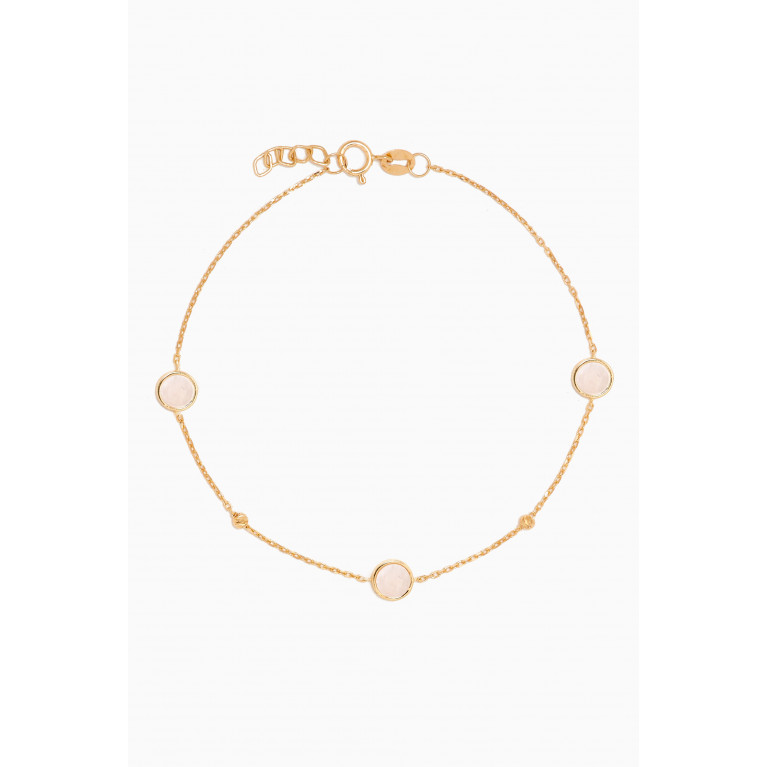 M's Gems - Zira Mother of Pearl Bracelet in 18kt Gold
