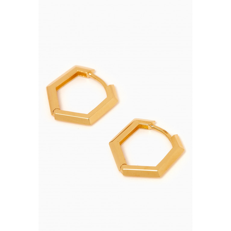 M's Gems - Cielo Hoop Earrings in 18kt Gold