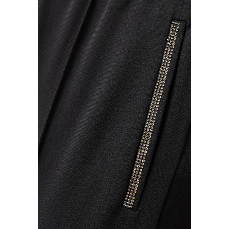 Hukka - Crystal-embellished Drawstring Pants Black