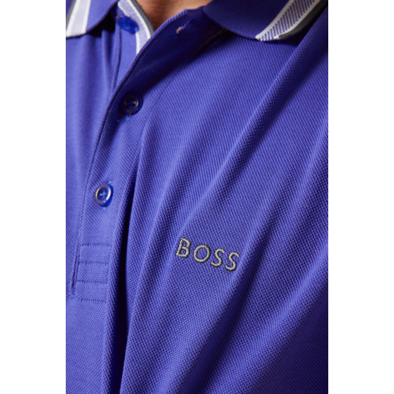 Boss - Logo Polo Shirt in Organic Cotton