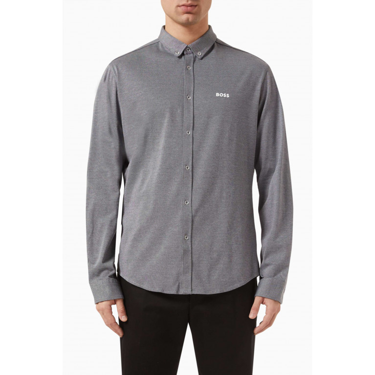 Boss - Biado Shirt in Cotton-piqué Jersey