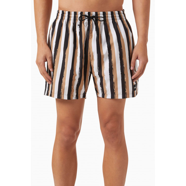 Boss - Striped Swim Shorts