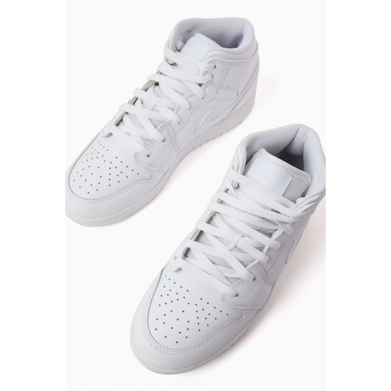 Nike - Air Jordan 1 Mid-top Sneakers in Leather