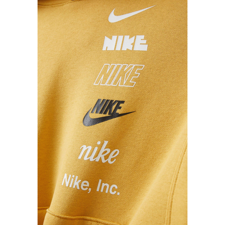 Nike - NSW Logo Print Hoodie in Cotton Blend