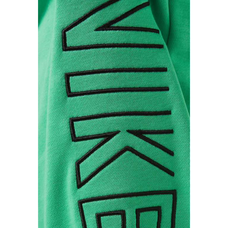 Nike - Logo Oversized High-Waist Sweatpants in Cotton Green
