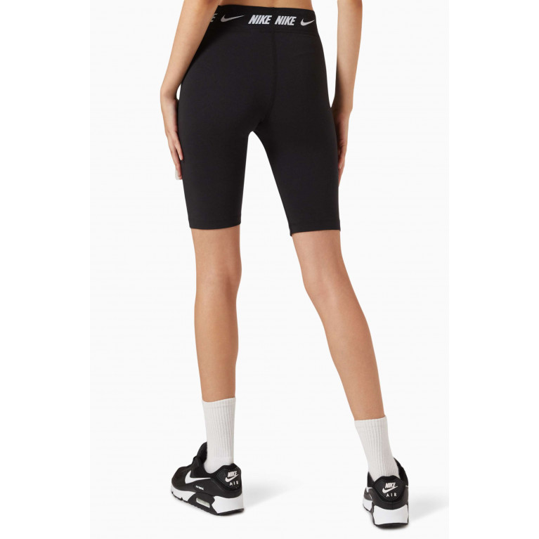 Nike - High-Waist Biker Shorts in Cotton-jersey Black