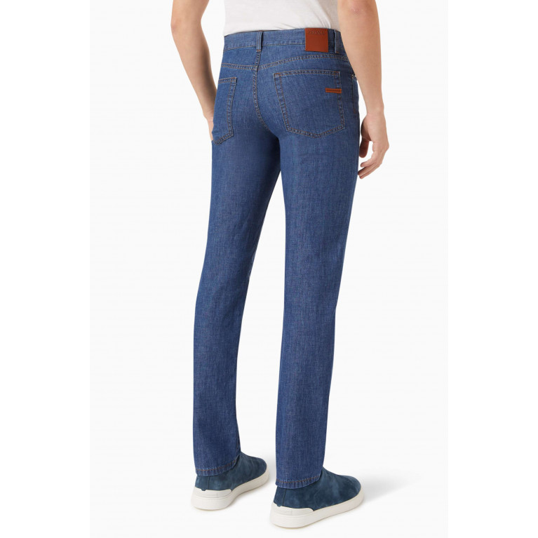 Zegna - Straight-leg Cut Jeans in Denim Blend