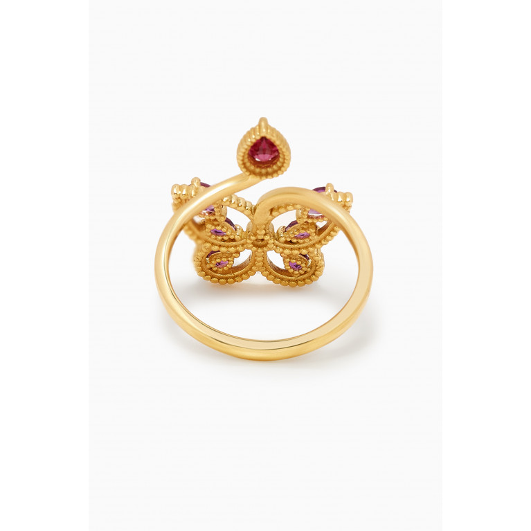 Damas - Farfasha Frou Frou Butterfly Ring in 14kt Gold