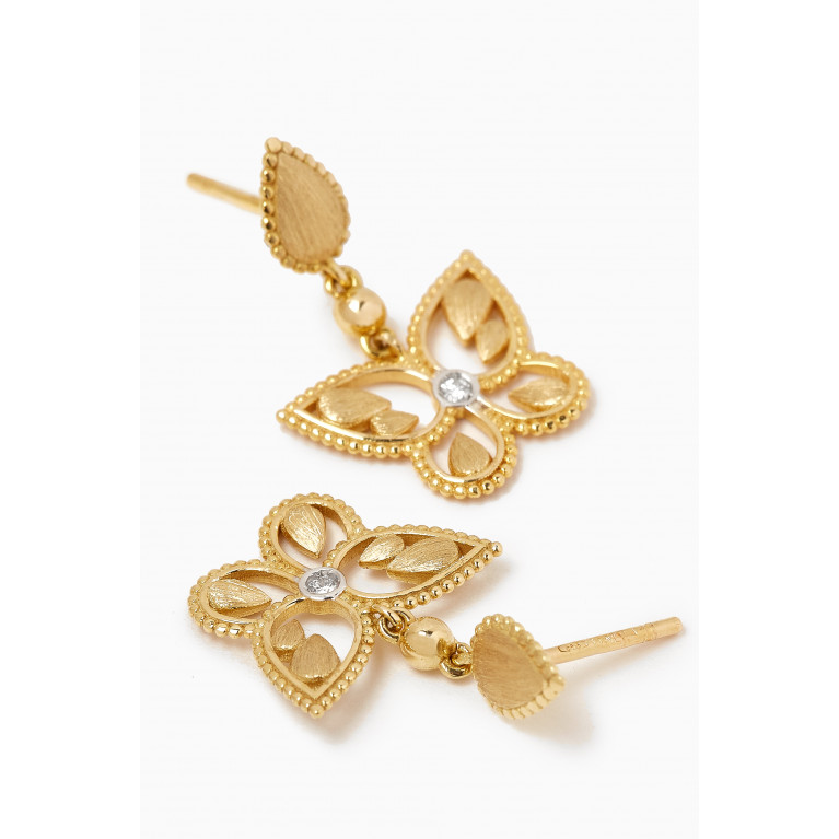 Damas - Farfasha Frou Frou Butterfly Diamond Earrings in 14kt Gold