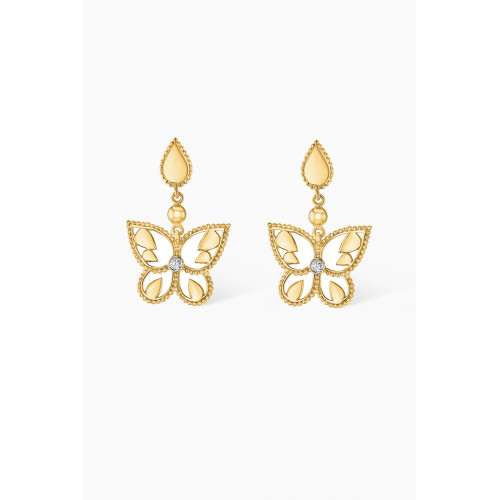 Damas - Farfasha Frou Frou Butterfly Diamond Earrings in 14kt Gold