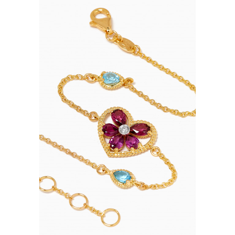 Damas - Farfasha Frou Frou Heart Bracelet in 14kt Gold