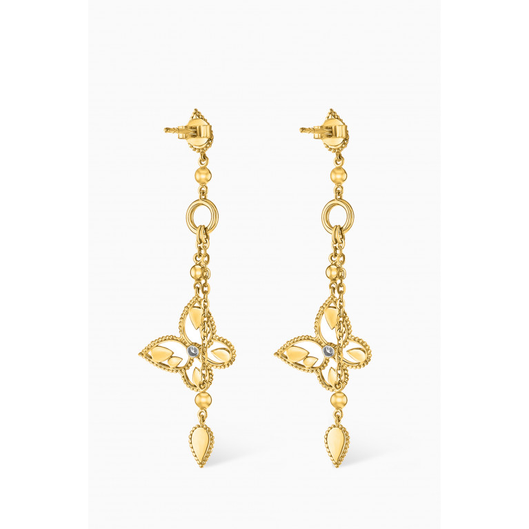 Damas - Farfasha Frou Frou Butterfly Diamond Drop Earrings in 14kt Gold