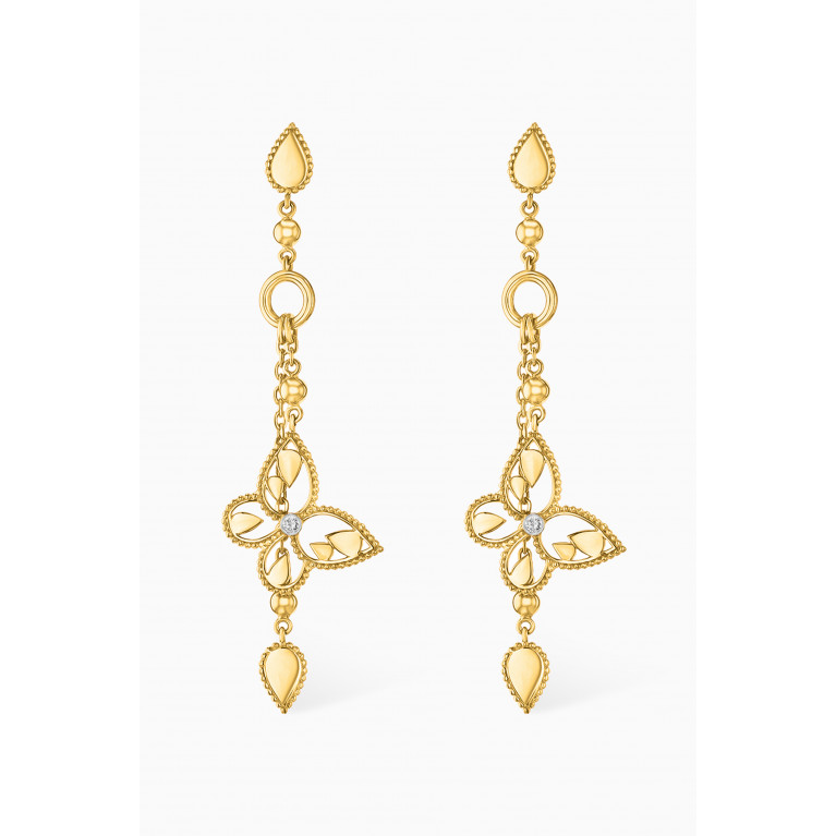 Damas - Farfasha Frou Frou Butterfly Diamond Drop Earrings in 14kt Gold
