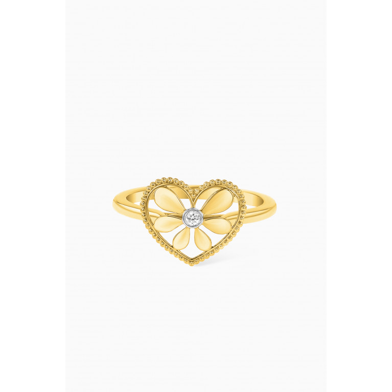 Damas - Farfasha Frou Frou Heart Diamond Ring in 14kt Gold