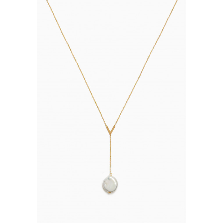 Damas - Kiku Baroque Pearl Necklace in 18kt Gold