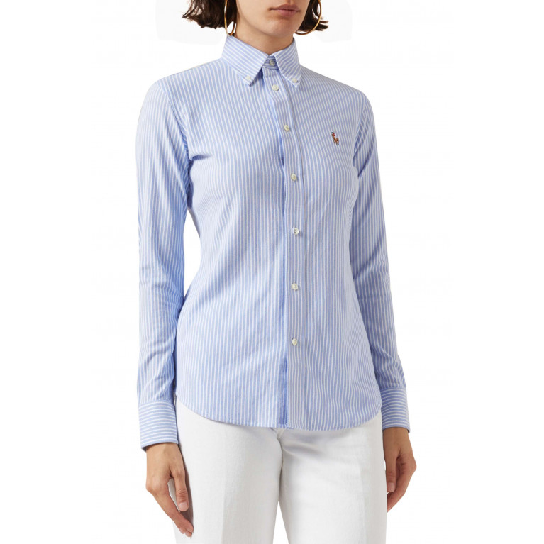 Polo Ralph Lauren - Heidi Striped Shirt in Cotton-poplin