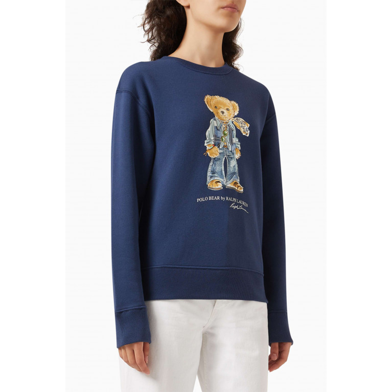 Polo Ralph Lauren - Polo Bear Logo Sweatshirt in Cotton