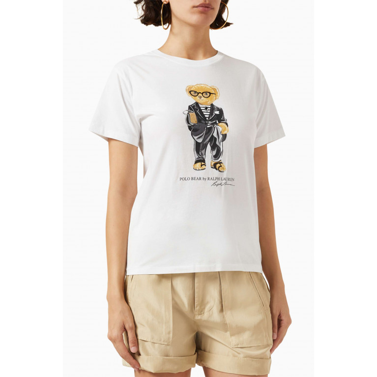 Polo Ralph Lauren - Polo Bear-print Logo T-shirt in Cotton