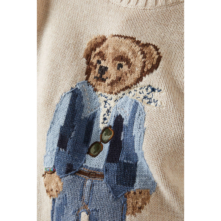 Polo Ralph Lauren - Canyn Polo Bear Embroidered Sweater in Cotton-knit