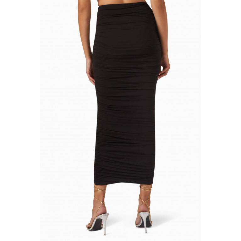 Good American - Ruched Maxi Skirt