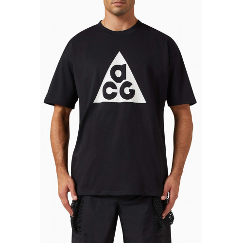 Nike - ACG T-shirt in Cotton Jersey Black