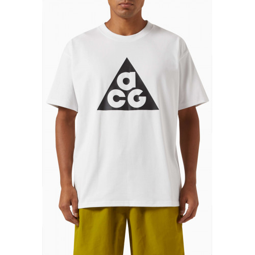 Nike - ACG T-shirt in Cotton Jersey White