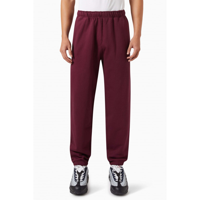 Nike - Nike Solo Swoosh Trousers in Cotton-blend Fleece Red