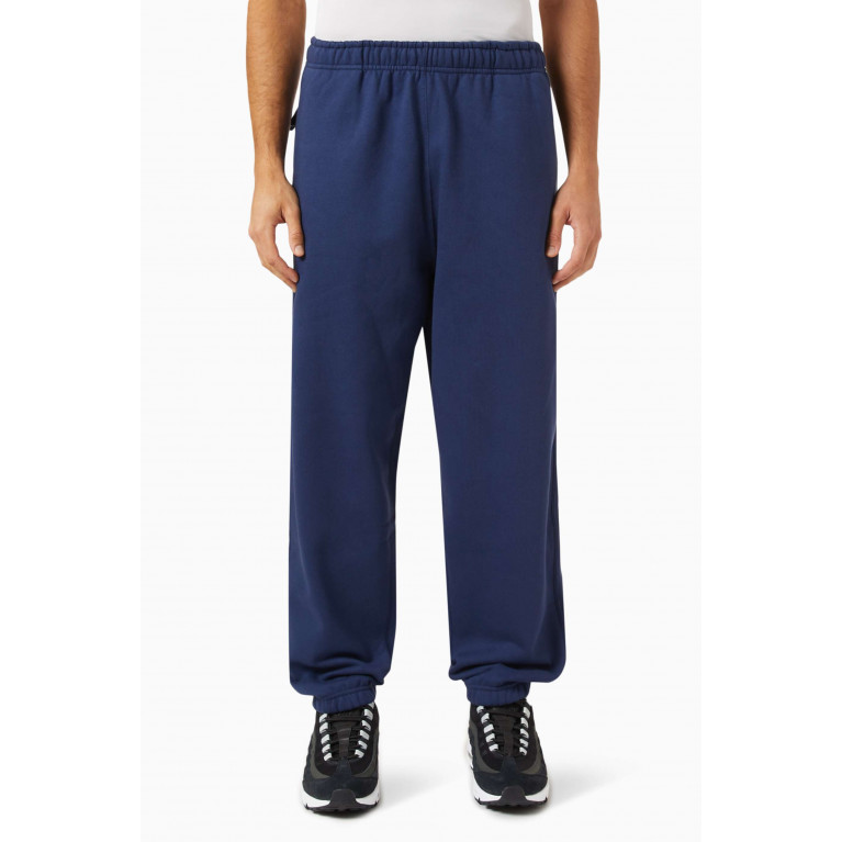 Nike - Nike Solo Swoosh Trousers in Cotton-blend Fleece Blue