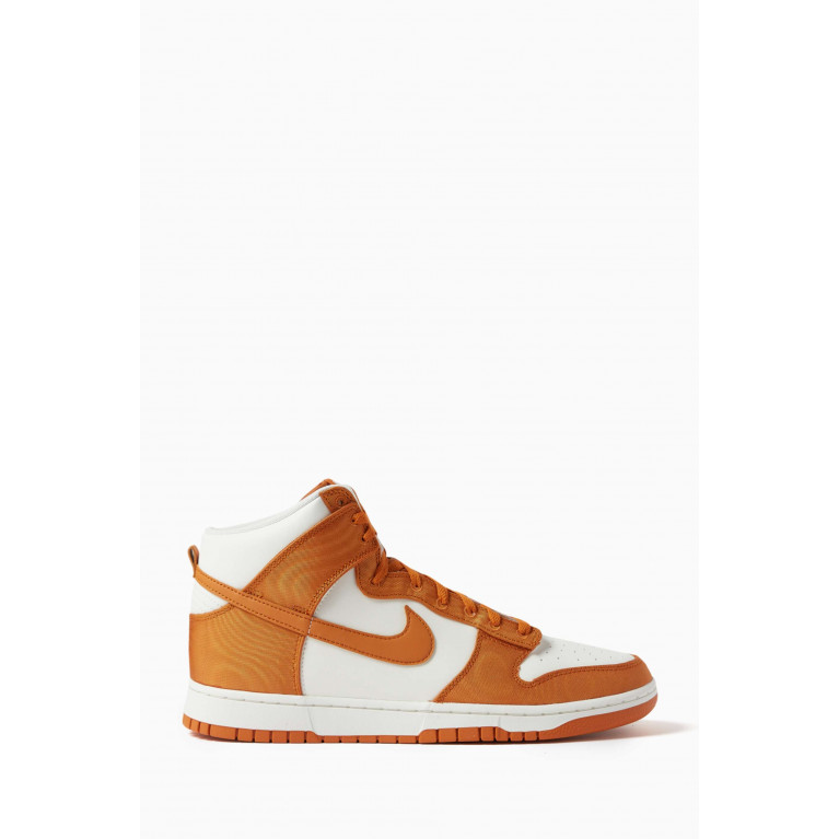 Nike - Dunk High-top Retro Sneakers in Leather & Canvas