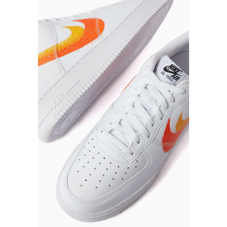 Nike - Air Force 1 '07 Spray Paint Swoosh Sneakers in Leather