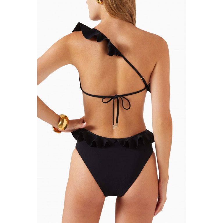 Zimmermann - Devi Ruffle One-piece Swimsuit in Lycra