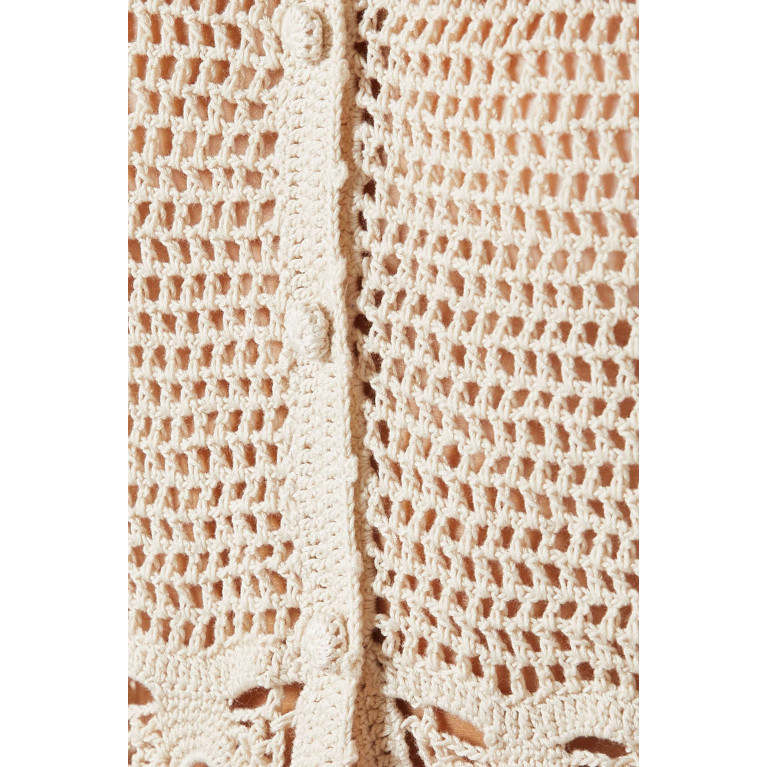 Zimmermann - Chintz Hand Crochet Shirt in Cotton