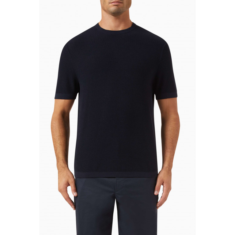 Theory - Myhlo Breach T-shirt in Cotton Blend Blue