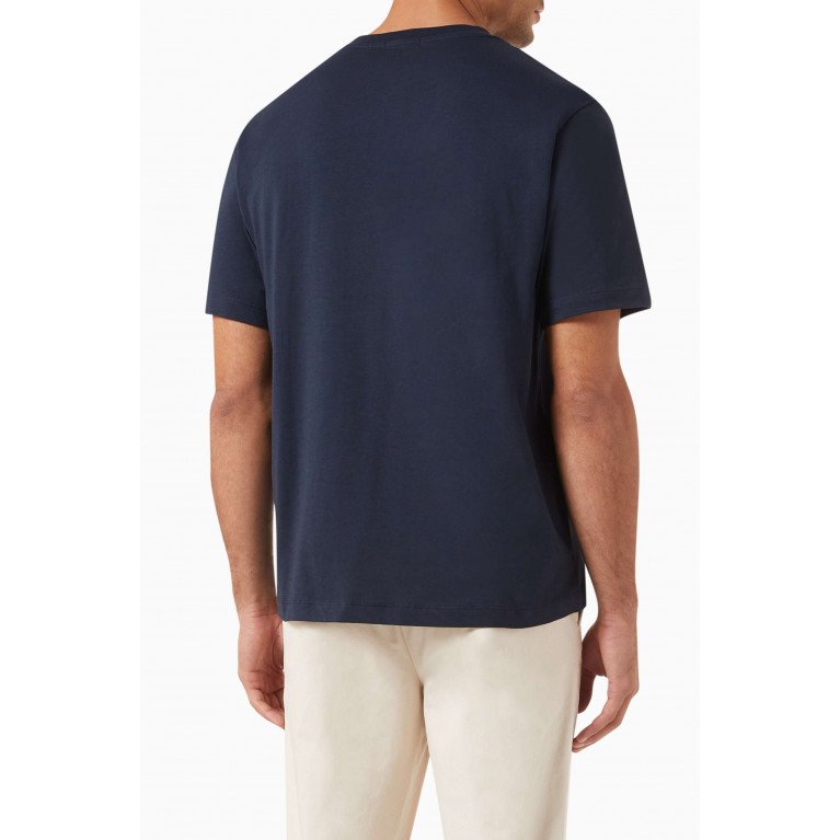 Theory - Placed Pool T-shirt in Cotton Blue