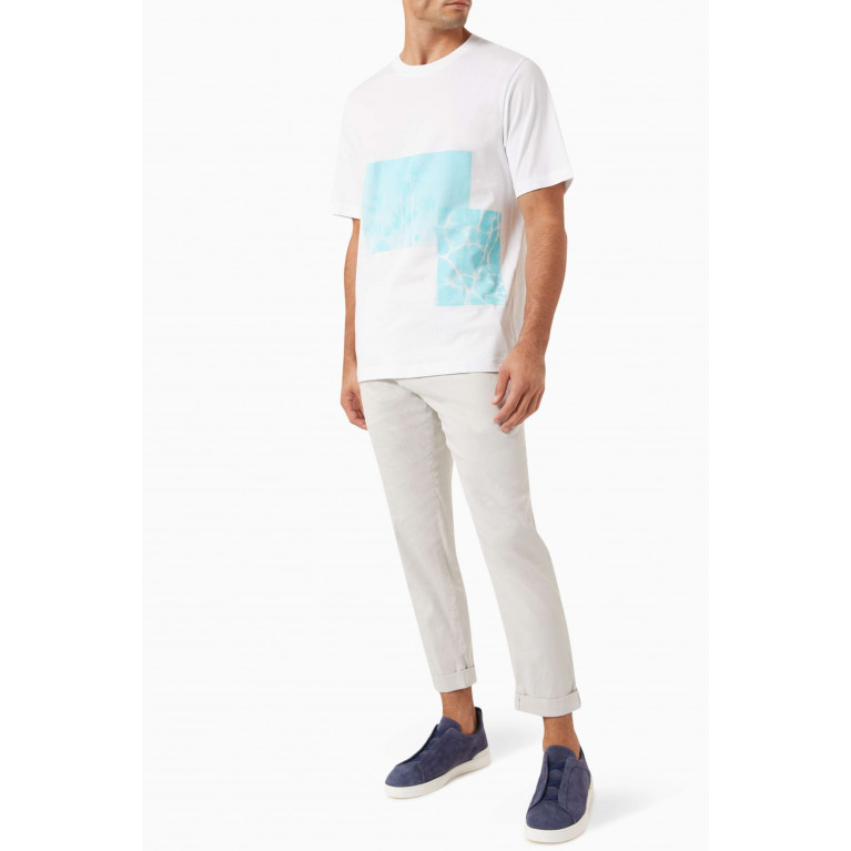 Theory - Placed Pool T-shirt in Cotton White