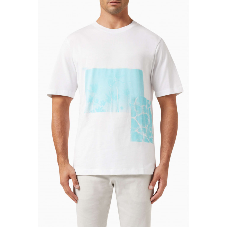 Theory - Placed Pool T-shirt in Cotton White