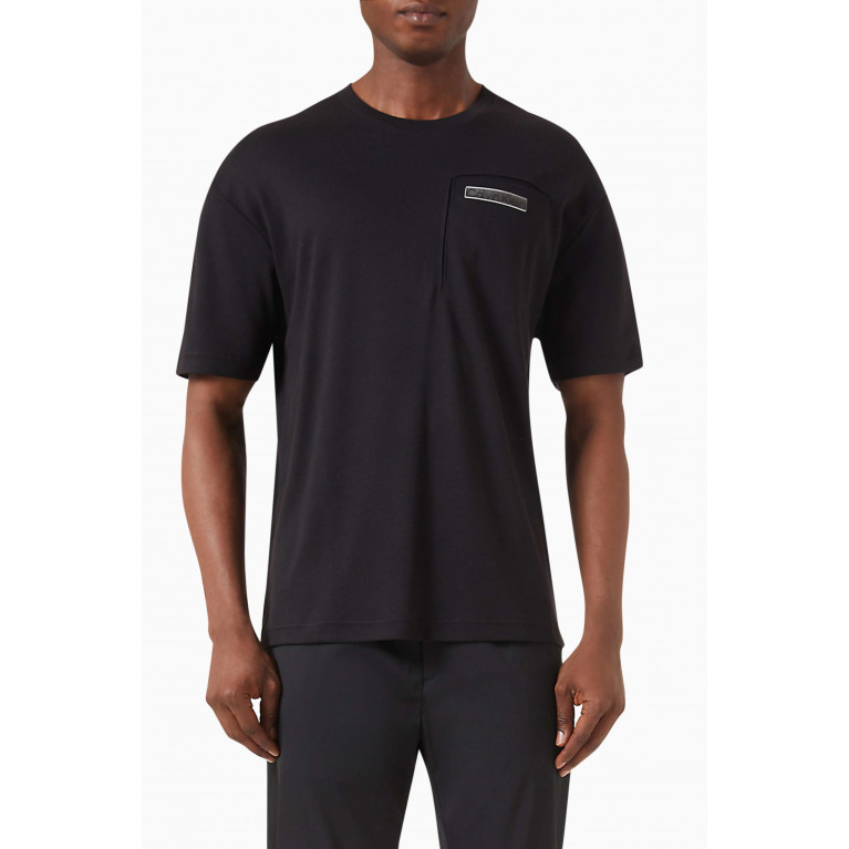 Calvin Klein - 3D Logo Pocket T-shirt in Cotton Black