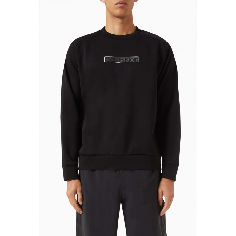 Calvin Klein - 3D Logo-patch Sweatshirt in Cotton-blend