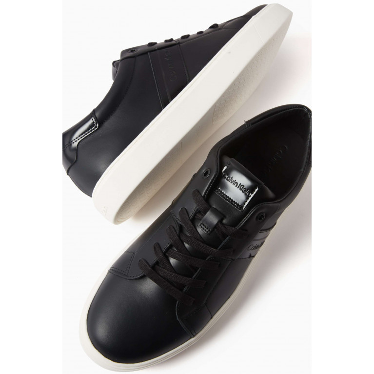 Calvin Klein - Clean Cupsole Sneakers in Leather Black