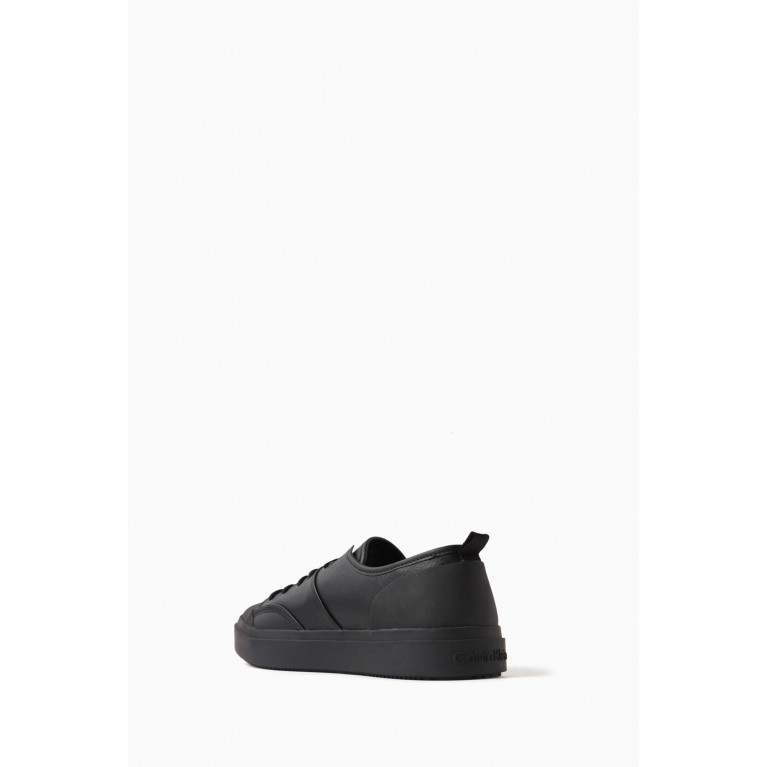Calvin Klein - Court Cupsole Sneakers in Leather Black