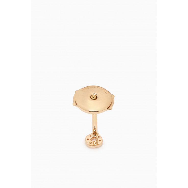 Fergus James - ه Arabic Letter Diamond Single Stud Earring in 18kt Yellow Gold